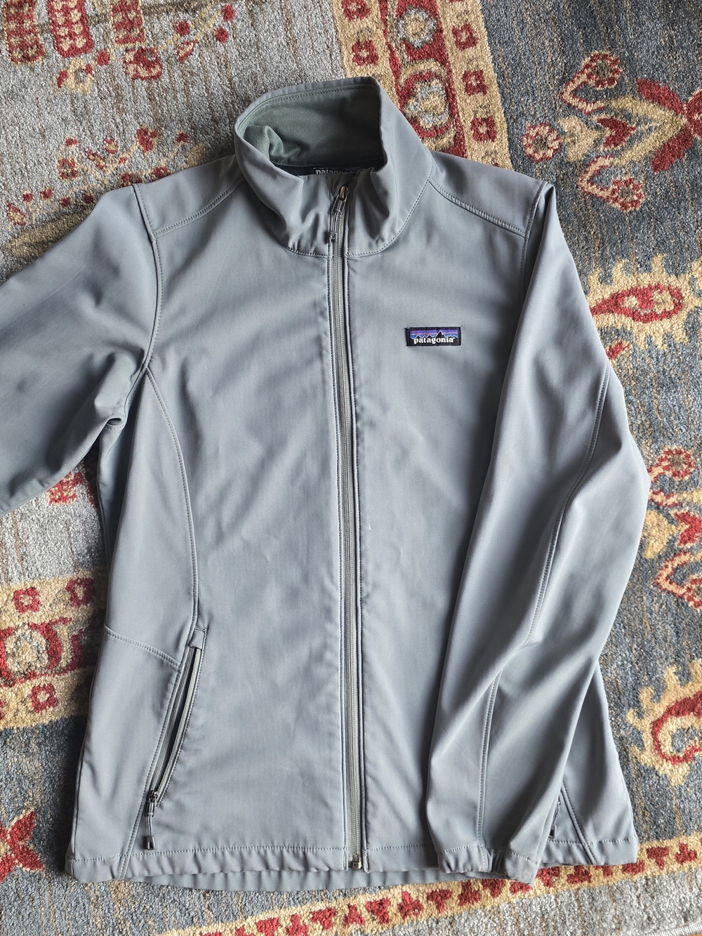 Patagonia Women's Sage Green  Full-Zip Soft Shell Jacket